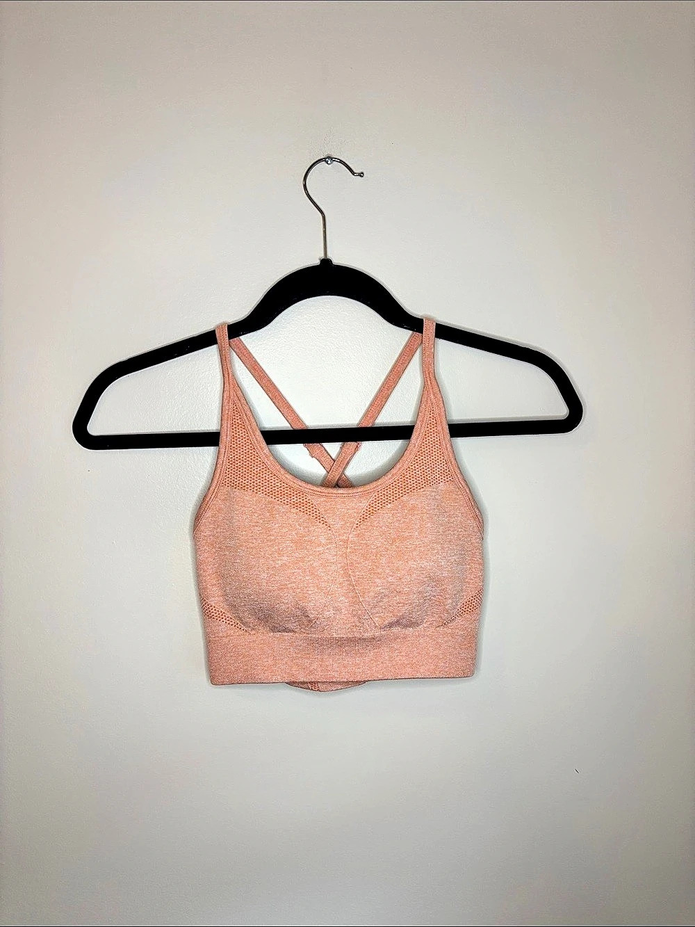 AYBL Enhance Seamless Sports Bra Pink Athletic Crop Top